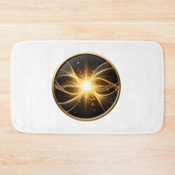 Item preview, Golden Quantum Field Luxury Science Symbol designed and sold by simaso.