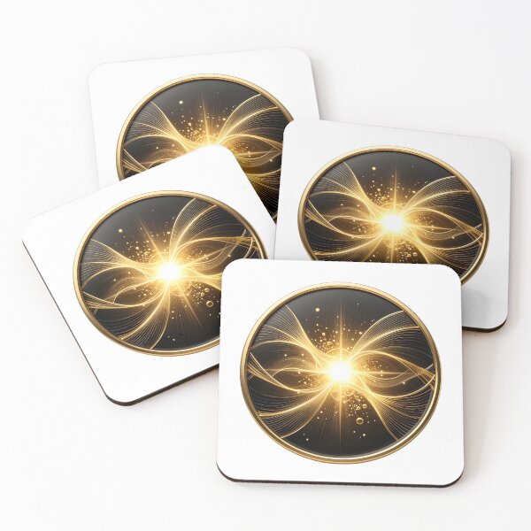 Item preview, Golden Quantum Field Luxury Science Symbol designed and sold by simaso.