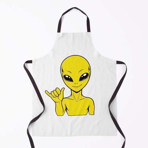 Item preview, ZORGO Alien Shaka Hand Sign – Funny Space Alien Hang Loose Sticker designed and sold by The-Visitors.