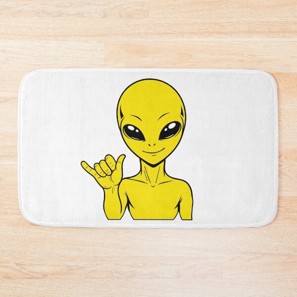 Item preview, ZORGO Alien Shaka Hand Sign – Funny Space Alien Hang Loose Sticker designed and sold by The-Visitors.