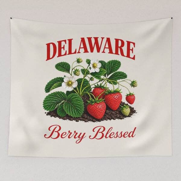 Item preview, Delaware Berry Blessed Strawberry Harvest Design designed and sold by The-Drip-Studio.