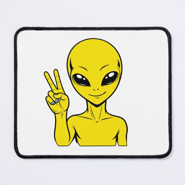 Item preview, ZORGO Alien Peace Sign – Funny Space Alien Peace Gesture Sticker designed and sold by The-Visitors.