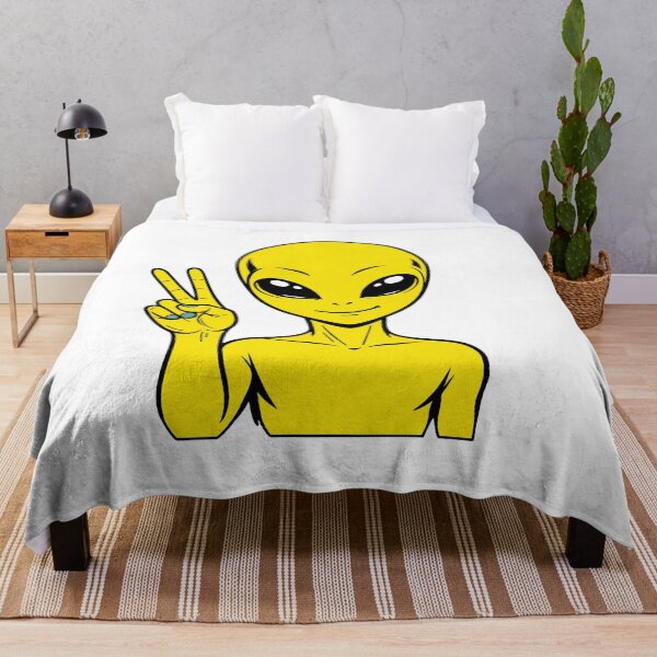 Item preview, ZORGO Alien Peace Sign – Funny Space Alien Peace Gesture Sticker designed and sold by The-Visitors.