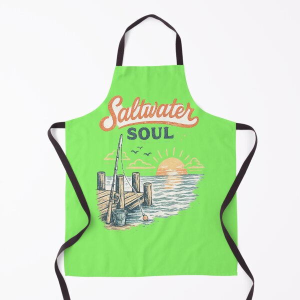 Item preview, Saltwater Soul Vintage Ocean Fishing Design designed and sold by weeomano.