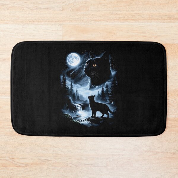 Item preview, Black Cat Howling to the Moon Meme Vintage  designed and sold by nosu-art-pod.