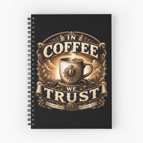 Item preview, In Coffee We Trust Funny Coffee Lover Quote designed and sold by pradeepvisuals.