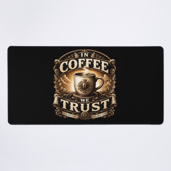Item preview, In Coffee We Trust Funny Coffee Lover Quote designed and sold by pradeepvisuals.