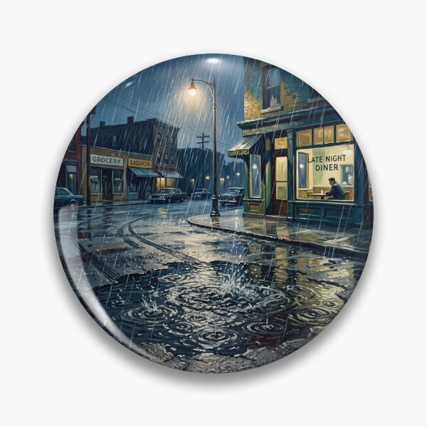 Item preview, Small Town Rain Storm designed and sold by Home Decor Art.