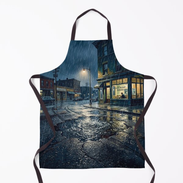 Artikelvorschau, Small Town Rain Storm entworfen und verkauft von Home Decor Art.