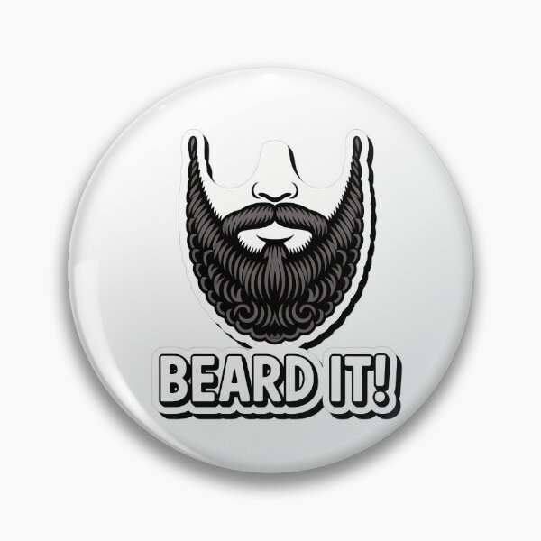Item preview, Playful Beard Aesthetic with 'Beard it!' Quote designed and sold by NiftyWrx.