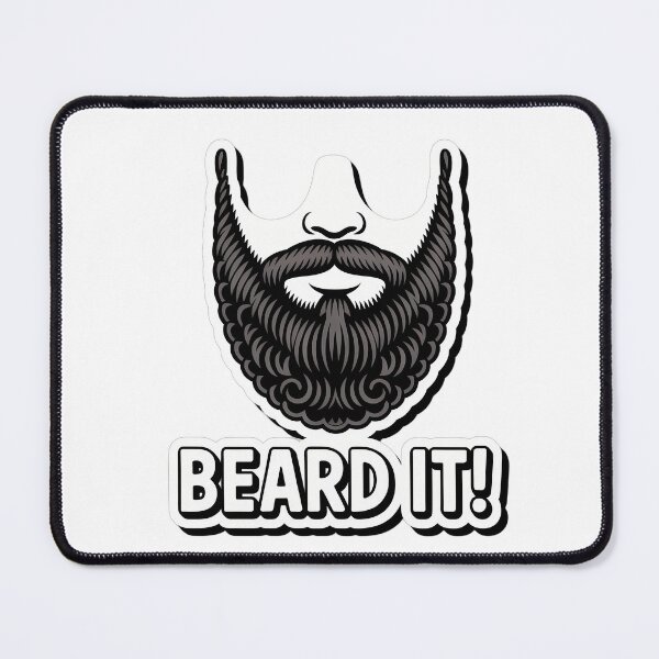 Item preview, Playful Beard Aesthetic with 'Beard it!' Quote designed and sold by NiftyWrx.