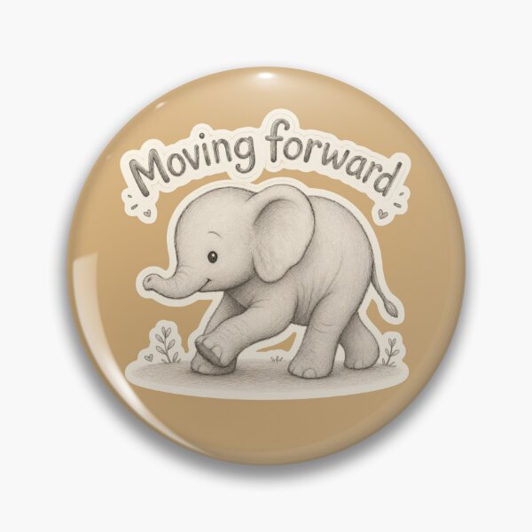 Item preview, Baby Elephant Moving Forward designed and sold by ChirpInc.