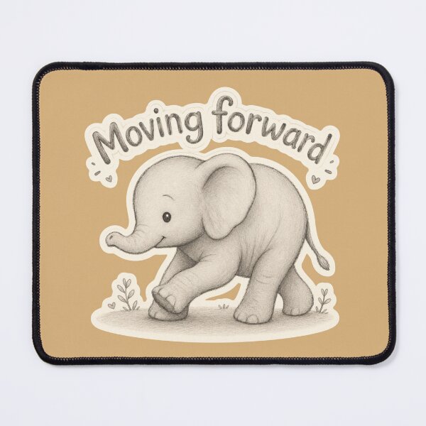 Item preview, Baby Elephant Moving Forward designed and sold by ChirpInc.