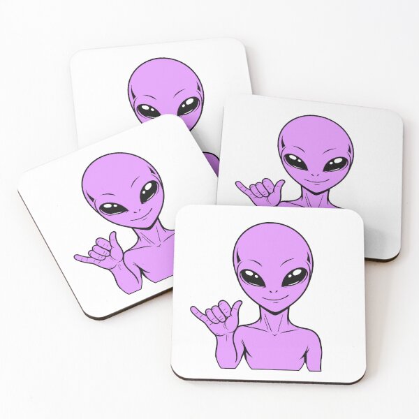 Item preview, ZORGO Alien Shaka Hand Sign – Funny Space Alien Hang Loose Sticker designed and sold by The-Visitors.