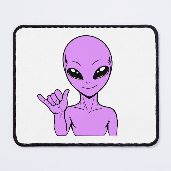 Item preview, ZORGO Alien Shaka Hand Sign – Funny Space Alien Hang Loose Sticker designed and sold by The-Visitors.