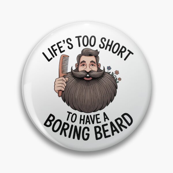 Item preview, Beard Enthusiast with Whimsical Beard designed and sold by NiftyWrx.