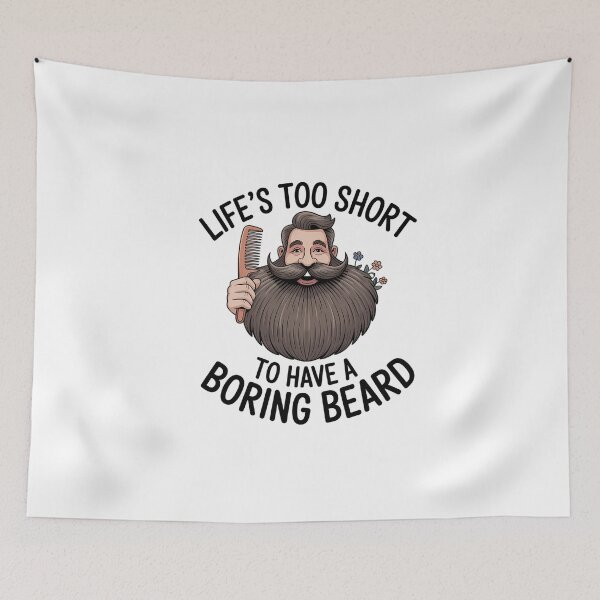 Item preview, Beard Enthusiast with Whimsical Beard designed and sold by NiftyWrx.