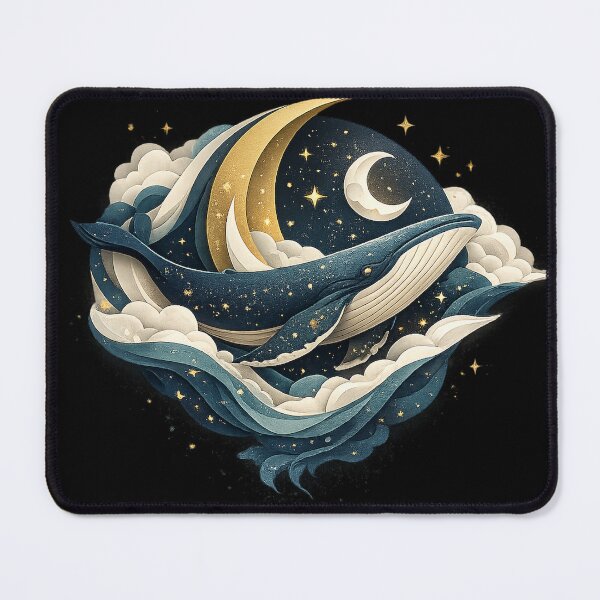 Item preview, Moon Whale | Celestial Paper Cut Art designed and sold by rigelcreation.