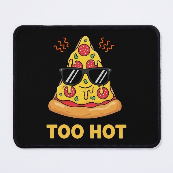 Item preview, Too Hot Funny Pizza Slice Retro Cartoon Graphic designed and sold by DigitalArtx-com.