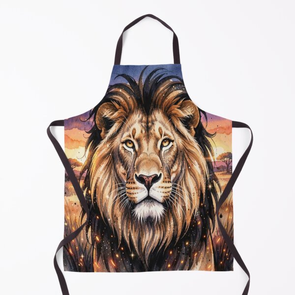 Item preview, Watercolor Lion – Sunset Glow, Monet Inspired designed and sold by FotoworldEdel.