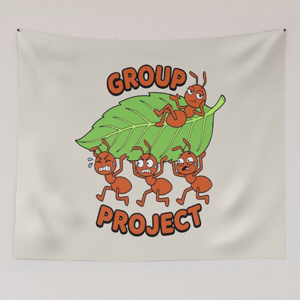 Item preview, Group Project - Hardworking Ants and Hardly Working Ant designed and sold by Regal Rev.