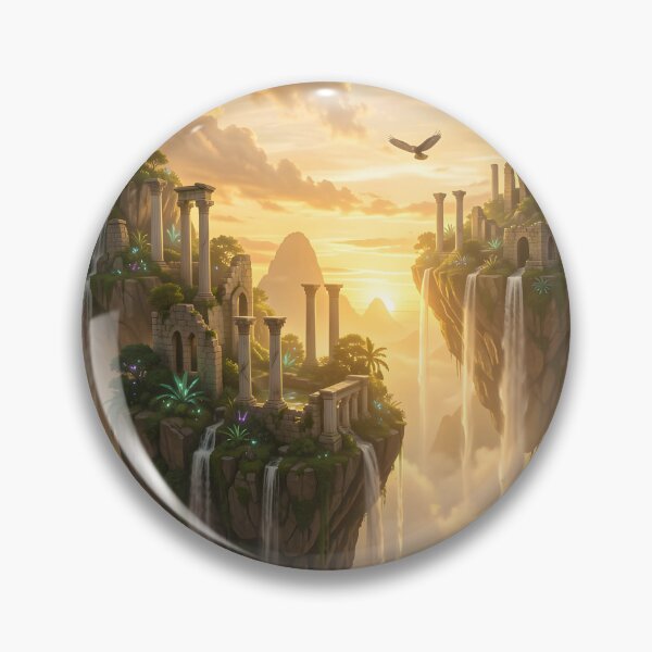 Item preview, Golden Isles – Sunset Fantasy Art designed and sold by LittleBigGifts.