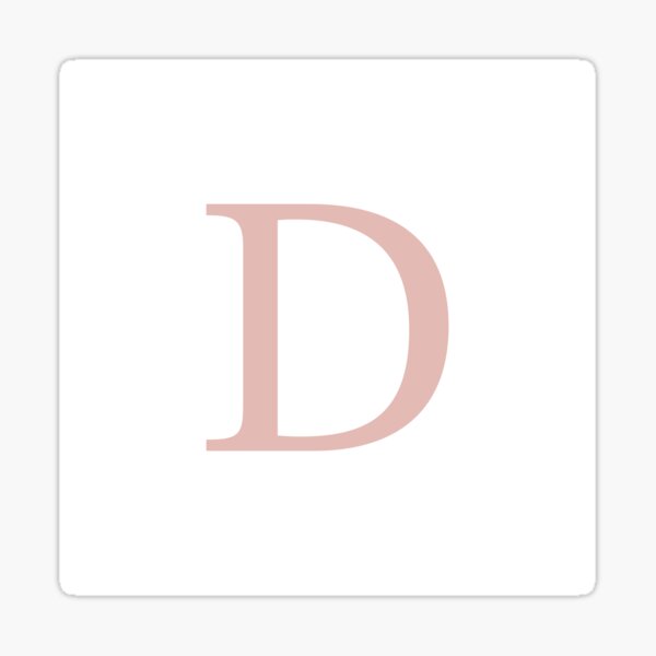 Artikel-Vorschau von Weiß Basic Rose Gold Monogramm D, designt und verkauft von rewstudio.