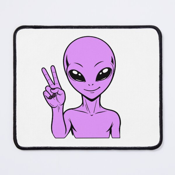 Item preview, ZORGO Alien Peace Sign – Funny Space Alien Peace Gesture Sticker designed and sold by The-Visitors.
