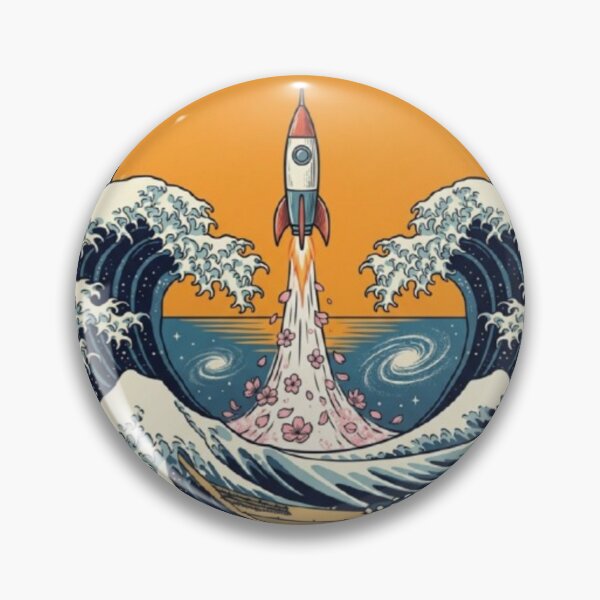 Item preview, Chase the Impossible – Rocket Wave Japanese Fusion Art designed and sold by Dogandesighn.