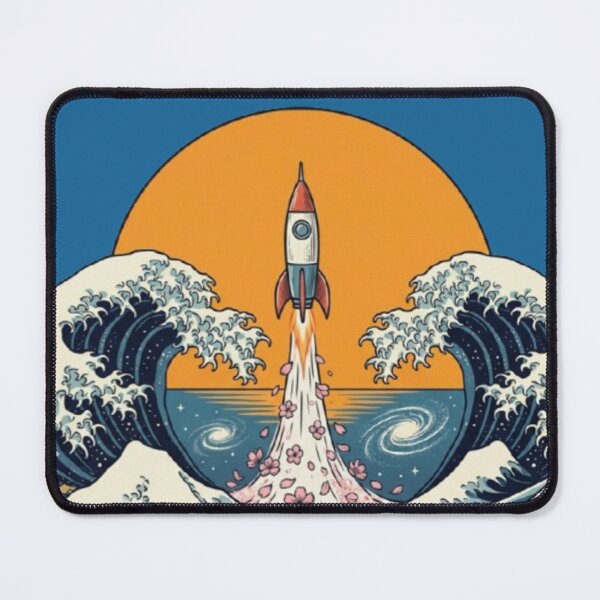 Item preview, Chase the Impossible – Rocket Wave Japanese Fusion Art designed and sold by Dogandesighn.