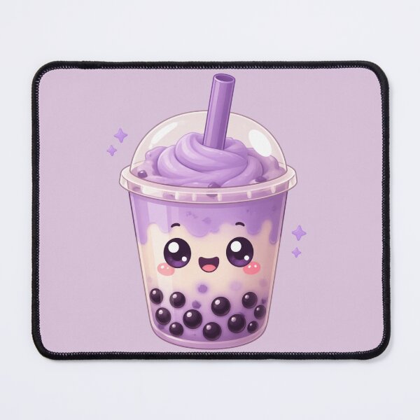 Item preview, Cute Kawaii Taro Boba Tea — Bubble Tea Sticker designed and sold by NUFADE.