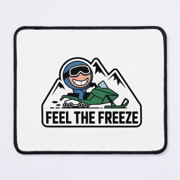 Item preview, Snowmobiling Adventure with 'Feel the Freeze' Text designed and sold by NiftyWrx.