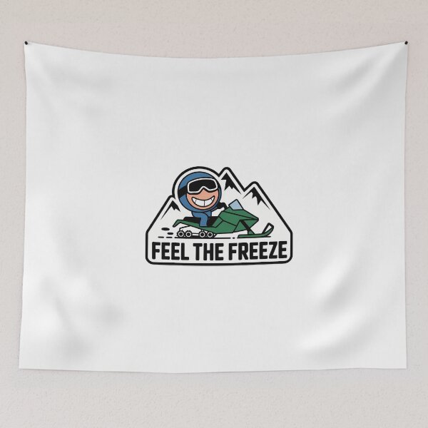 Item preview, Snowmobiling Adventure with 'Feel the Freeze' Text designed and sold by NiftyWrx.