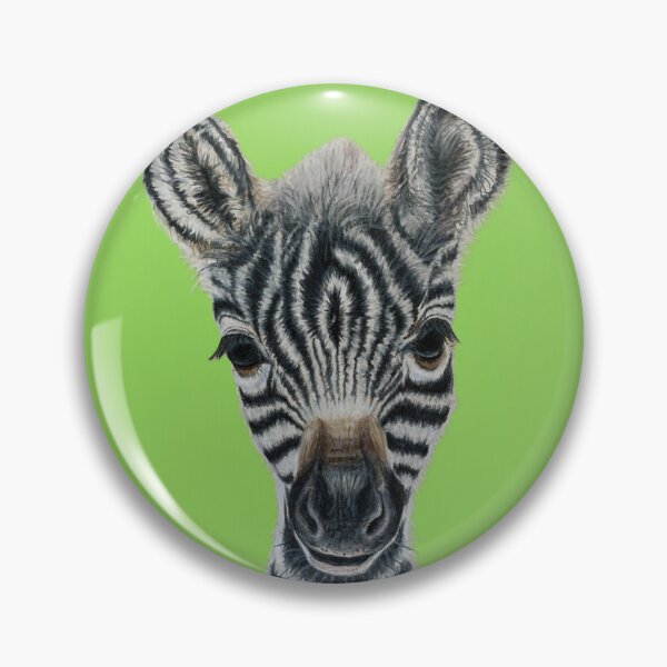 Item preview, Baby zebra drawn in colored pencil designed and sold by BirdsandMoreArt.
