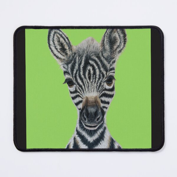 Item preview, Baby zebra drawn in colored pencil designed and sold by BirdsandMoreArt.
