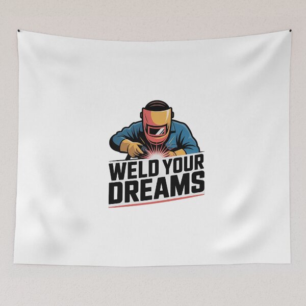 Item preview, Weld Your Dreams Welder Illustration designed and sold by NiftyWrx.