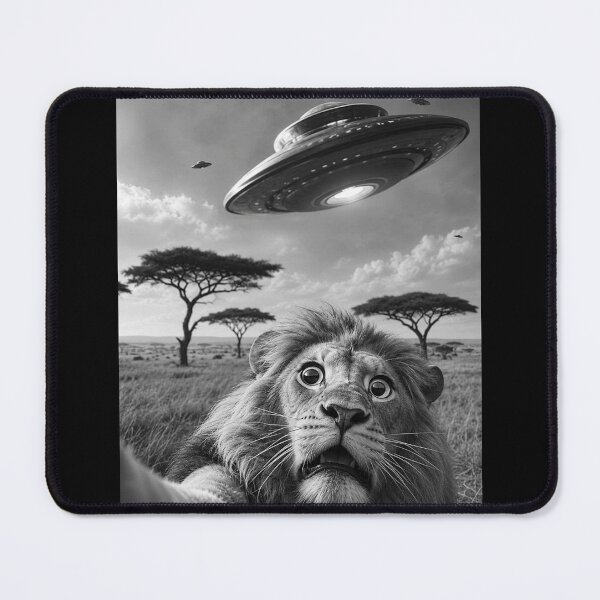 Item preview, Big Cat Selfie With UFO designed and sold by Marco Bortolino.