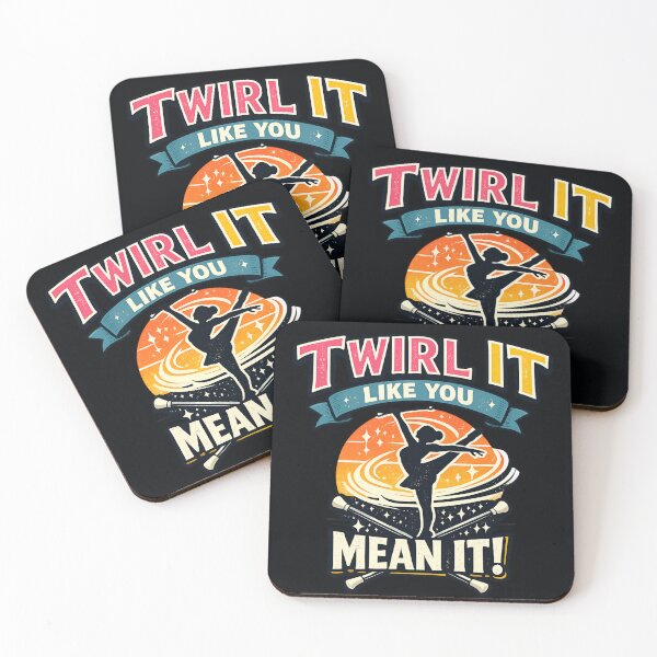 Item preview, Twirl It Like You Mean It - Funny Baton Twirling Retro designed and sold by SidTastic .