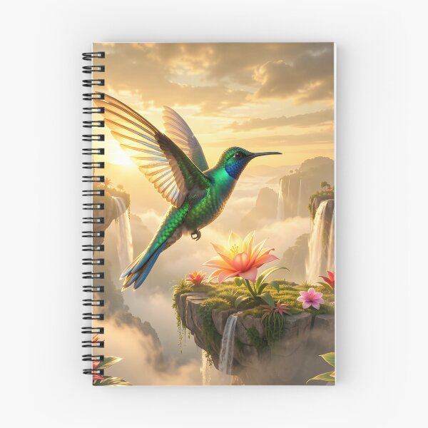 Item preview, Jewel of the Floating Isles – Fantasy Hummingbird Art designed and sold by LittleBigGifts.