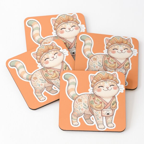 Item preview, Adorable Cosplay Cat Japanese Cuisine designed and sold by Iampoji.