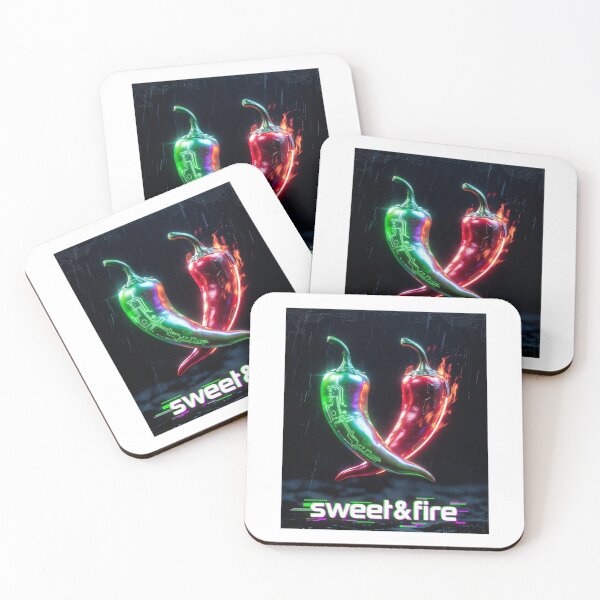 Item preview, Sweet & Fire - Neon Cyberpunk Chili Heart Streetwear designed and sold by katiecorners.