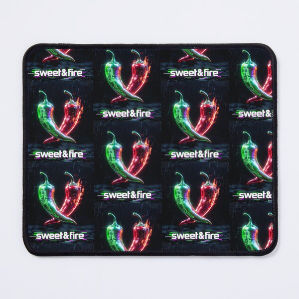 Item preview, Sweet & Fire - Neon Cyberpunk Chili Heart Streetwear designed and sold by katiecorners.