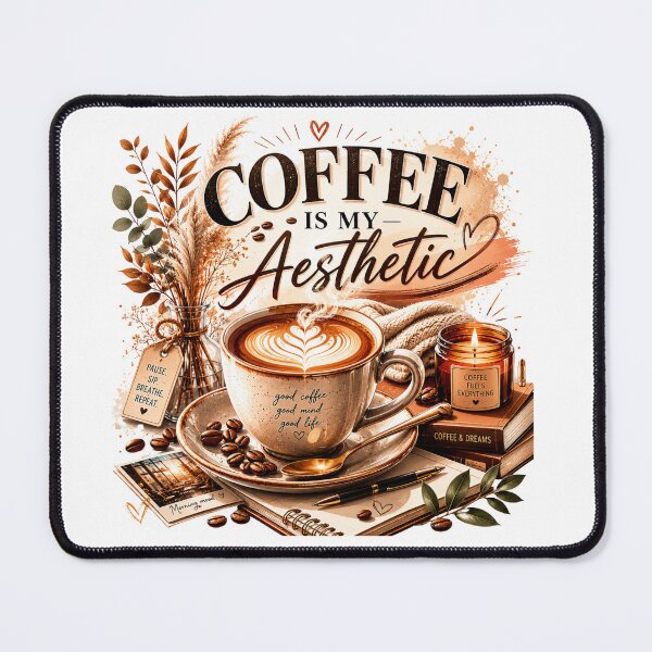Item preview, Coffee Is My Aesthetic Minimal Coffee Art designed and sold by pradeepvisuals.