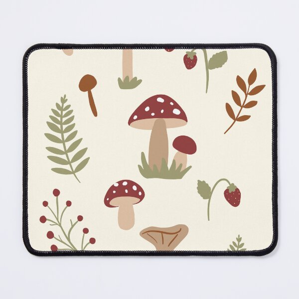 Item preview, cottagecore mushroom plants and strawberry  designed and sold by Mypixieart.