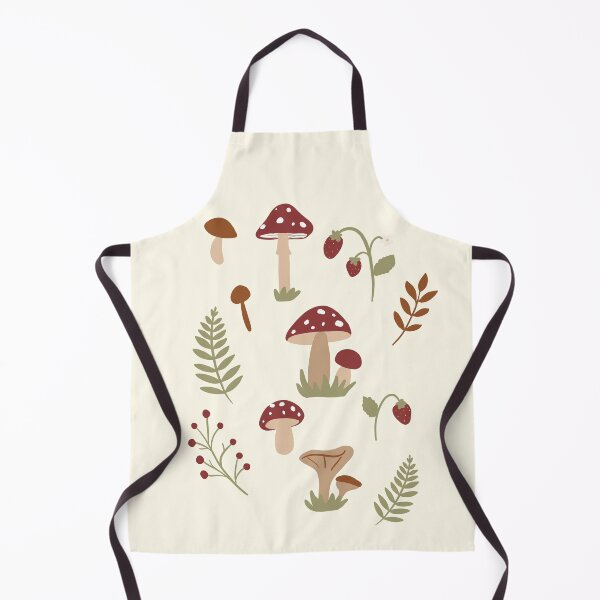 Item preview, cottagecore mushroom plants and strawberry designed and sold by Mypixieart.