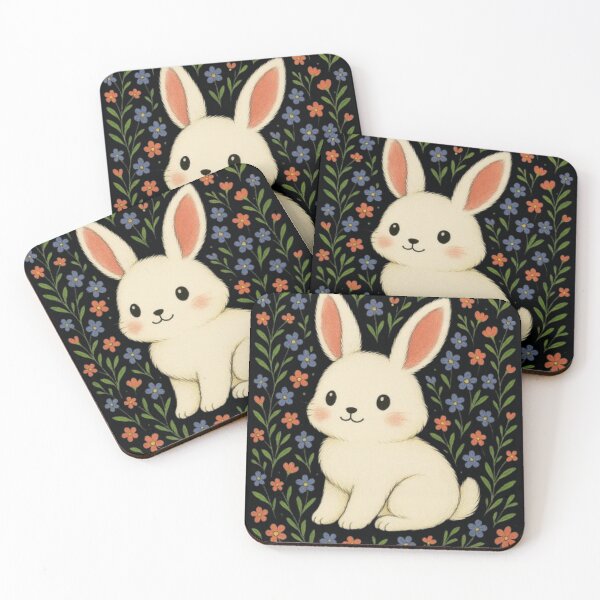 Item preview, Cute Bunny Wildflower Cottagecore Rabbit Lover Floral Nature T-Shirt designed and sold by HopeAndHustle.