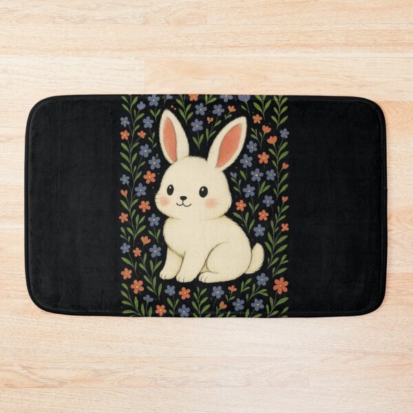 Item preview, Cute Bunny Wildflower Cottagecore Rabbit Lover Floral Nature T-Shirt designed and sold by HopeAndHustle.