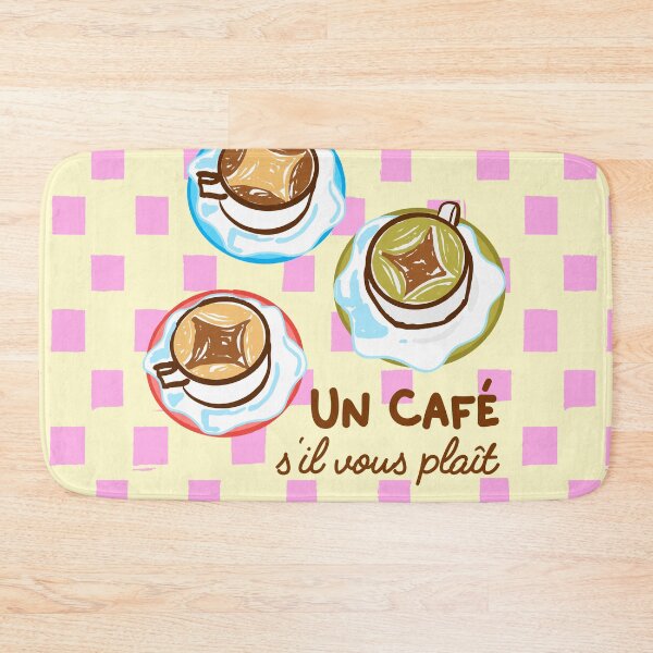 Item preview, Un Café S'il Vous Plaît Preppy French Coffee designed and sold by MaiZephyr.