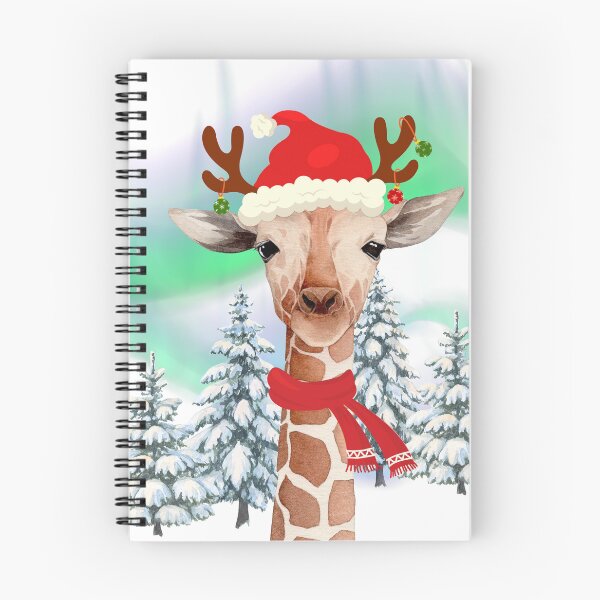 Item preview, Christmas Giraffe at the North Pole Under the Northern Lights | Cute Holiday Animal Design designed and sold by PureHopeStudio.