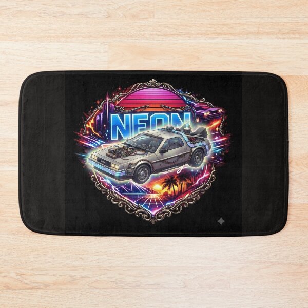 Item preview, Retro-Futuristic DeLorean Time Machine Emblem designed and sold by Neo Tokio.
